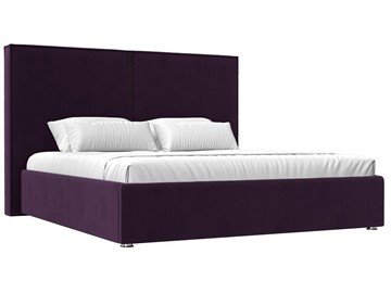 Кровать с механизмом 2-спальная Аура 160, Фиолетовый (Велюр) в Ярославле