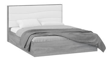 Кровать с механизмом 2-спальная Миранда тип 1 (Дуб Гамильтон/Белый глянец) в Рыбинске