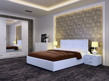 Кровать 1.5-спальная Adele размер 140*200 с основанием в Ярославле