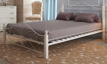 Спальная кровать Фортуна 1, 1600, белый/белый в Рыбинске