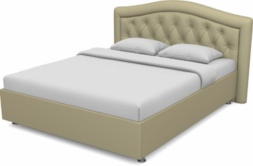 Спальная кровать Луиза 1600 с основанием (Nitro Cream) в Ярославле