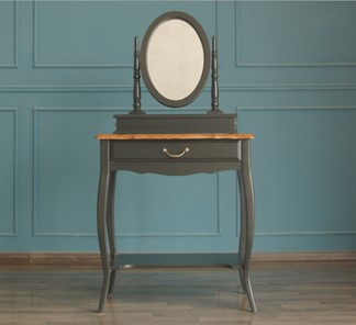 Косметический стол Leontina с зеркалом (ST9321BLK) Черный в Рыбинске