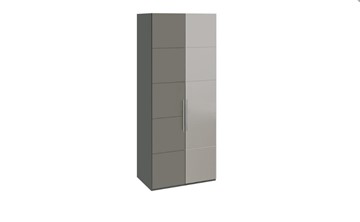 Шкаф Наоми с 1 зеркальной правой дверью, цвет Фон серый, Джут СМ-208.07.04 R в Ярославле