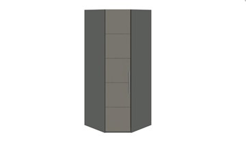 Распашной угловой шкаф Наоми, цвет Фон серый, Джут СМ-208.07.06 в Ярославле