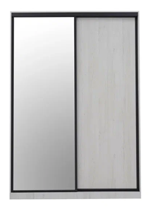 Шкаф с зеркалом Ивару Винтер-6.16, винтерберг/темно-серый в Ярославле
