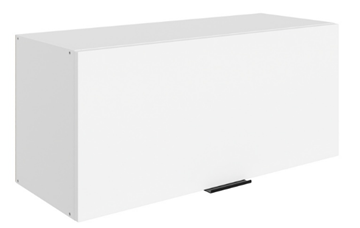 Навесной шкаф Стоун L800 Н360 (1 дв. гл.) (белый/джелато софттач) в Ярославле