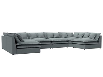 П-образный диван Лига-040, Амур серый (рогожка) в Ярославле