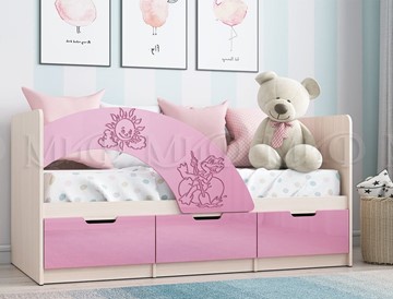 Детская кровать Юниор-3, Розовый металлик в Ярославле