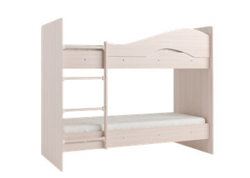 Кровать 2-ярусная Мая на щитах со шкафом и ящиками, цвет Млечный дуб в Рыбинске - предосмотр 2