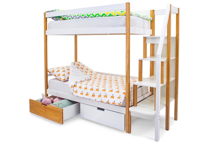 Двухэтажная детская кровать Svogen дерево-белый в Ярославле - изображение 5