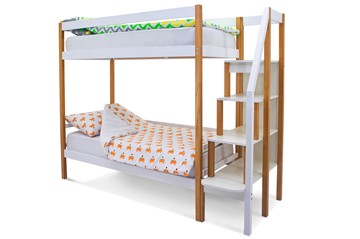 Двухэтажная детская кровать Svogen дерево-белый в Ярославле - предосмотр 2