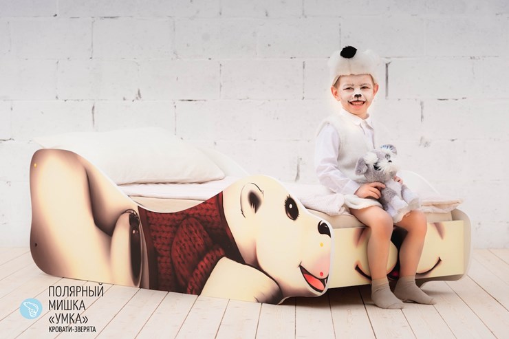 Детская кровать-зверенок Полярный мишка-Умка в Ярославле - изображение 1