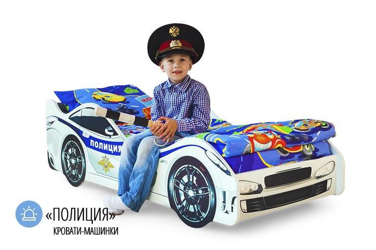 Детская кровать-машина Полиция в Ярославле - изображение 1