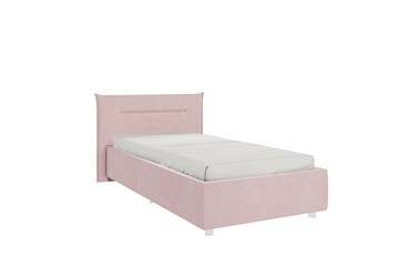 Кровать в детскую 0.9 Альба, нежно-розовый (велюр) в Рыбинске