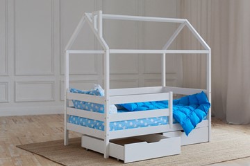Детская кровать Домик с ящиками, цвет белый в Рыбинске - предосмотр 2
