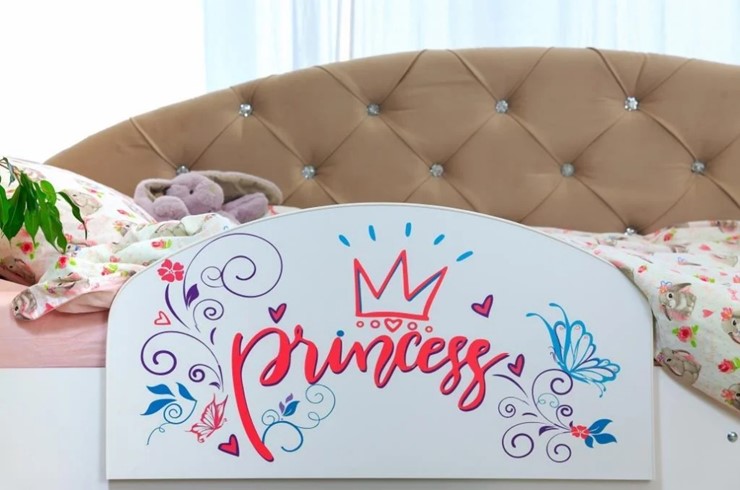Кровать детская Эльза с бортиком, Фиолетовый (щиты) в Ярославле - изображение 2