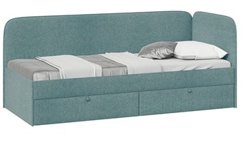 Кровать в детскую Молли тип 1 (80), Микровелюр Scandi Indigo 11 в Рыбинске