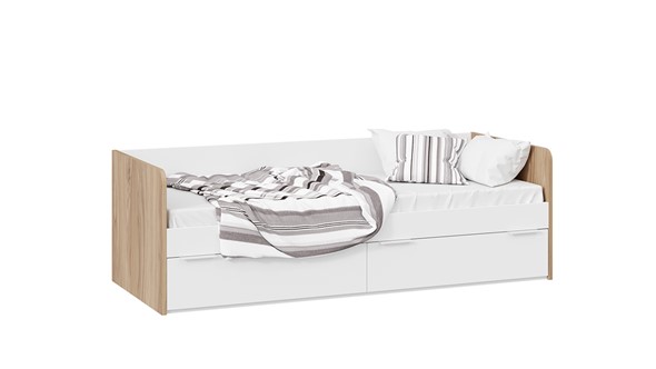 Кровать в детскую Порто ТД-393.12.01 (Яблоня беллуно/Белый софт) в Ярославле - изображение