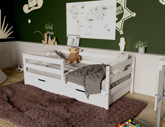 Детская кровать Софа с ящиками, цвет белый в Ярославле - изображение 3