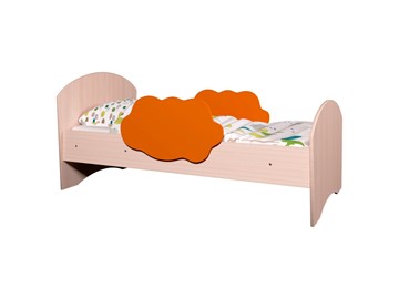Кровать детская Тучка, корпус Дуб млечный, фасад Оранжевый в Рыбинске