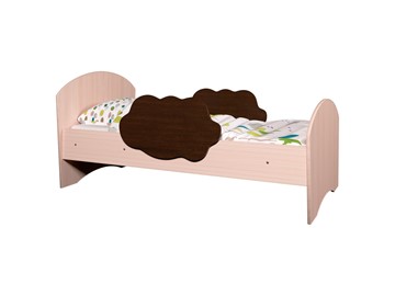 Детская кровать с бортиками Тучка, корпус Дуб млечный, фасад Венге в Ярославле