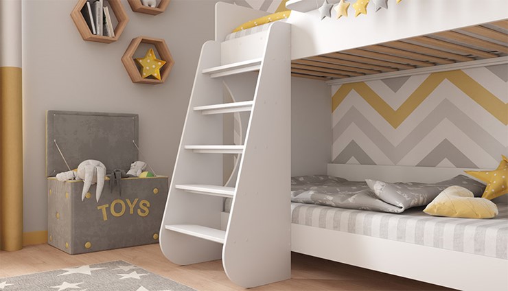 Кровать-чердак POLINI Kids Dream 1500 Белый в Ярославле - изображение 5