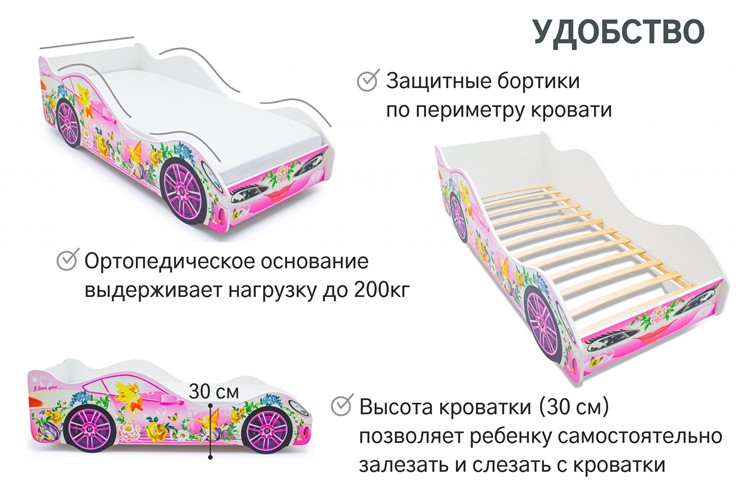 Детская кровать-машина Фея в Ярославле - изображение 4