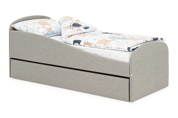 Кровать в детскую с ящиком Letmo халва (рогожка) в Ярославле