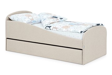 Кровать с ящиком Letmo карамель (рогожка) в Ярославле