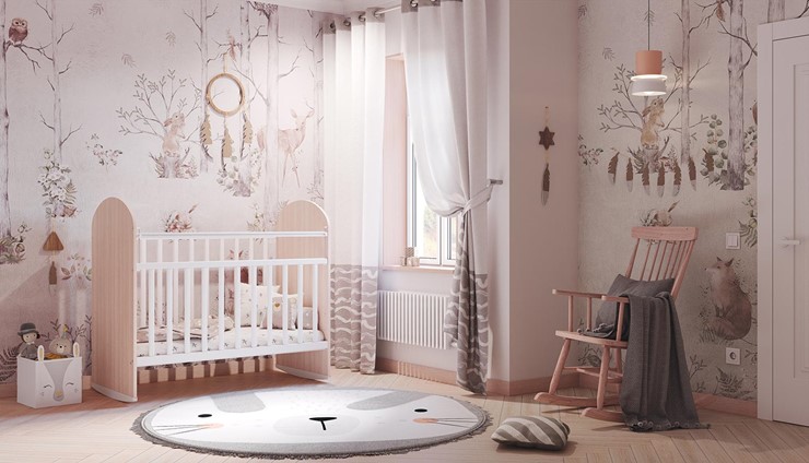 Кроватка детская Фея 701 Дуб пастельный-белый в Ярославле - изображение 8