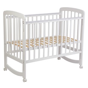Кроватка для новорожденных POLINI Kids Simple 304 Белый в Рыбинске
