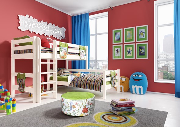 Детская кровать двухъярусная Соня, Вариант 7 Белый в Ярославле - изображение