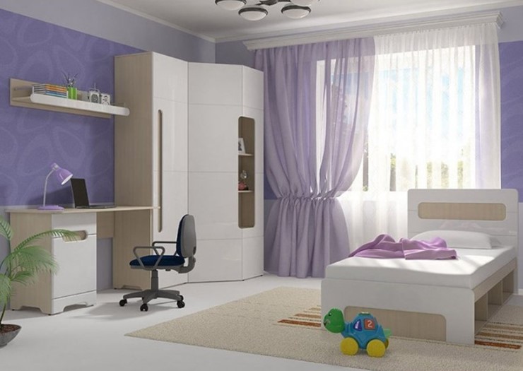Гарнитур детской мебели Палермо-Юниор, вариант 2 без вставок в Ярославле - изображение