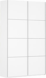 Шкаф 2-х дверный Прайм (ДСП/ДСП) 1200x570x2300, белый снег в Ярославле - предосмотр