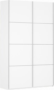 Шкаф 2-х створчатый Прайм (ДСП/ДСП) 1400x570x2300, белый снег в Ярославле - предосмотр
