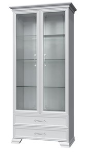 Шкаф-витрина Грация ШР-2, белый, 2 стекла в Ярославле