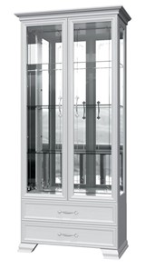 Шкаф-витрина Грация ШР-2, белый, 4 стекла в Ярославле