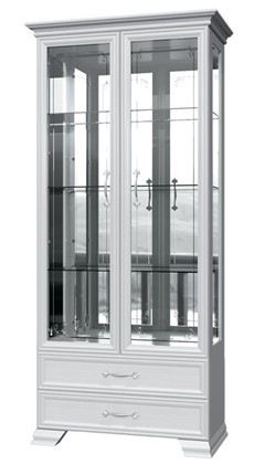 Шкаф-витрина Грация ШР-2, белый, 4 стекла в Ярославле - изображение