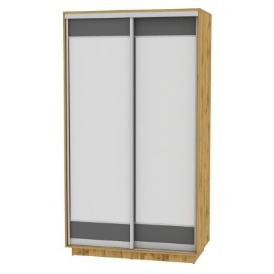 Шкаф 2-х дверный Весенний HK1, 2155х1200х600 (D2D2), ДВ-Графит в Ярославле - изображение