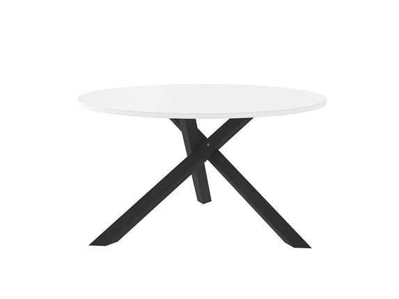 Круглый столик Триада-15Д, черный/белый в Ярославле - изображение