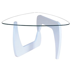 Стеклянный столик Берген-3, белый в Рыбинске