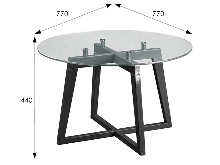 Стеклянный стол Рилле-445 (серый графит) в Ярославле - изображение 5