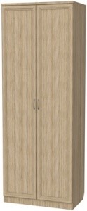 Шкаф двухстворчатый 100 со штангой, цвет Дуб Сонома в Ярославле - изображение