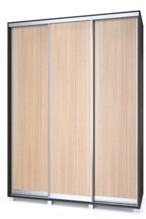 Шкаф 3-х дверный Роланд Р16-Р66, Дуб млечный/Венге в Ярославле - изображение
