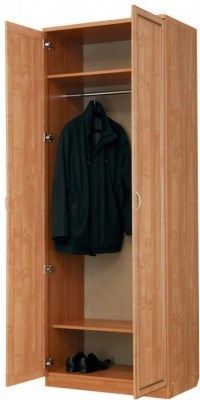 Шкаф двухстворчатый 100 со штангой, цвет Дуб Сонома в Ярославле - изображение 1