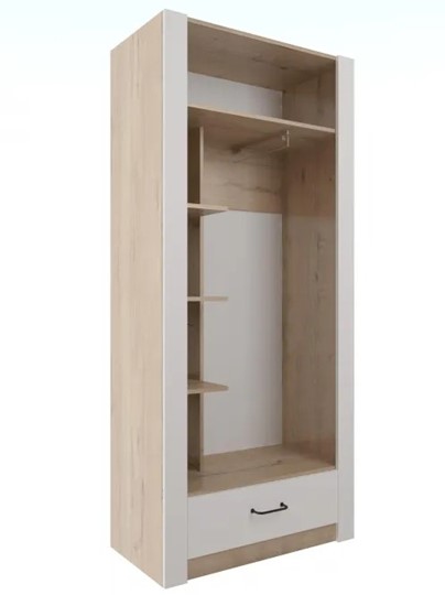 Шкаф гардеробный Ева 5 М1 дуб ирландский/белый матовый в Ярославле - изображение 1