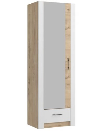 Шкаф гардеробный Ева 5 М3 дуб ирландский/белый матовый в Ярославле - изображение