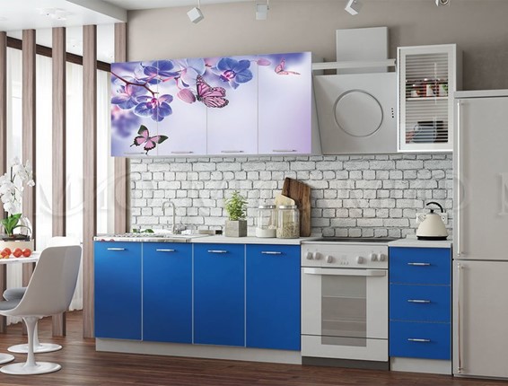 Кухонный гарнитур фотопечать Бабочки 2,0 в Ярославле - изображение