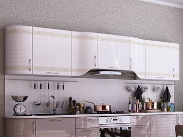 Модульная кухня Анастасия цвет капучино 2 (260 см) в Ярославле - предосмотр 1