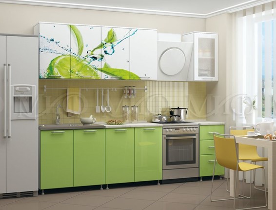 Кухонный гарнитур фотопечать Лайм 2,0 в Ярославле - изображение